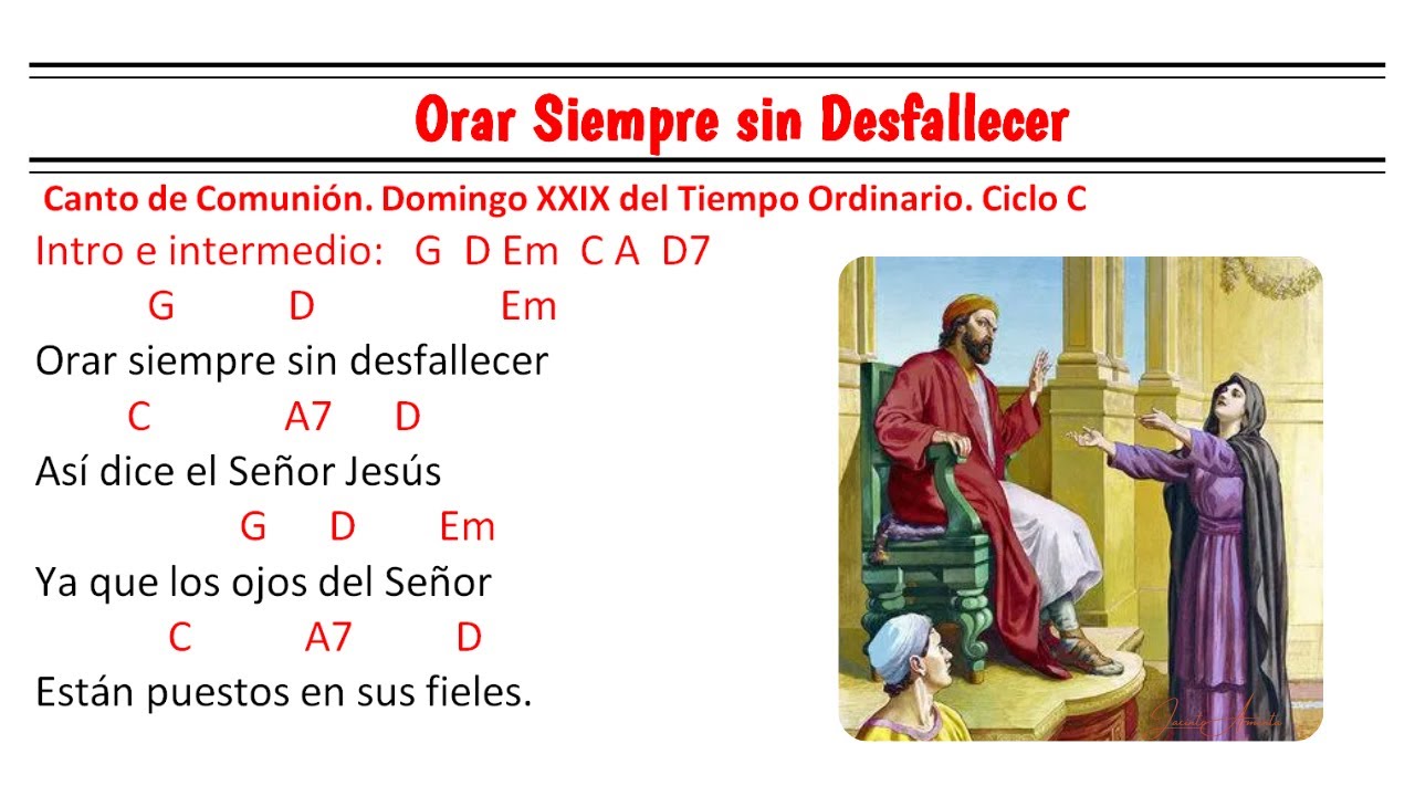 Orar Siempre sin Desfallecer / Jacinto Armenta / Comuni&oacute;n