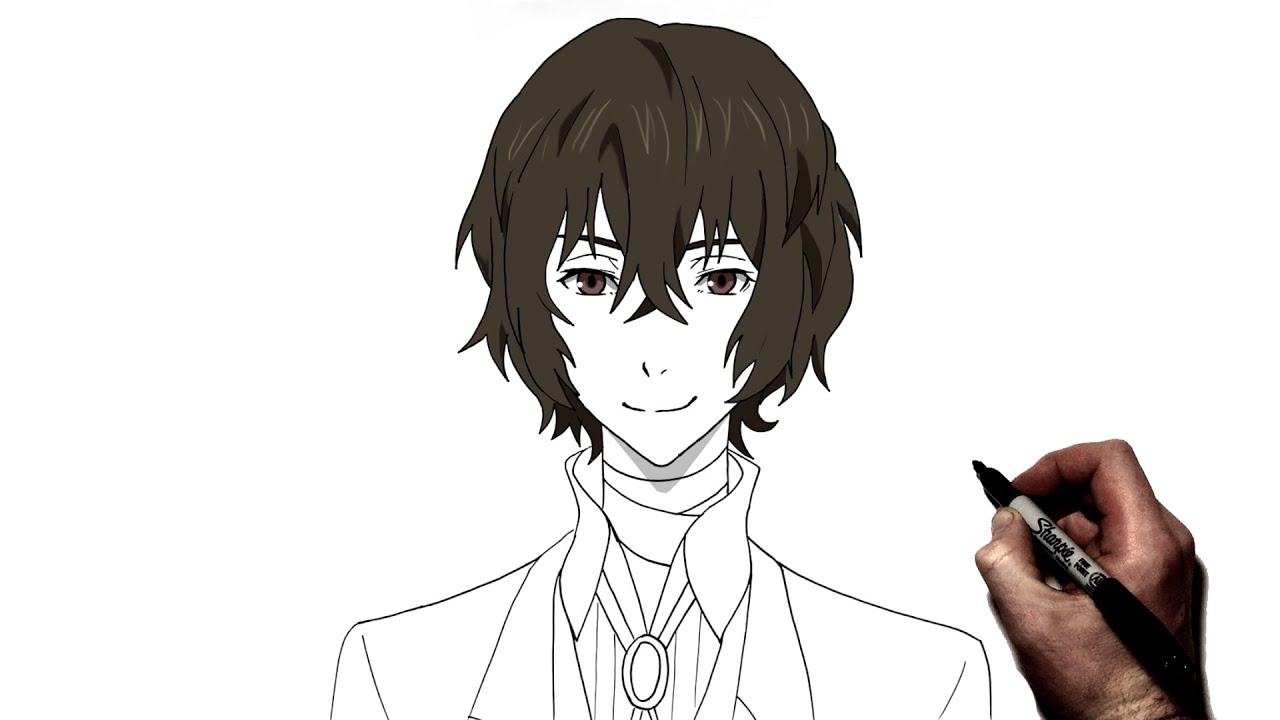 How To Draw Dazai | Step By Step | Bungou Stray Dogs