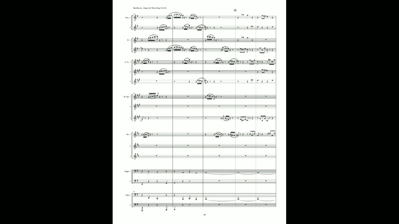 J.S. Bach – Fugue in E Minor (Wedge), BWV 548 (Metal Orchestra)