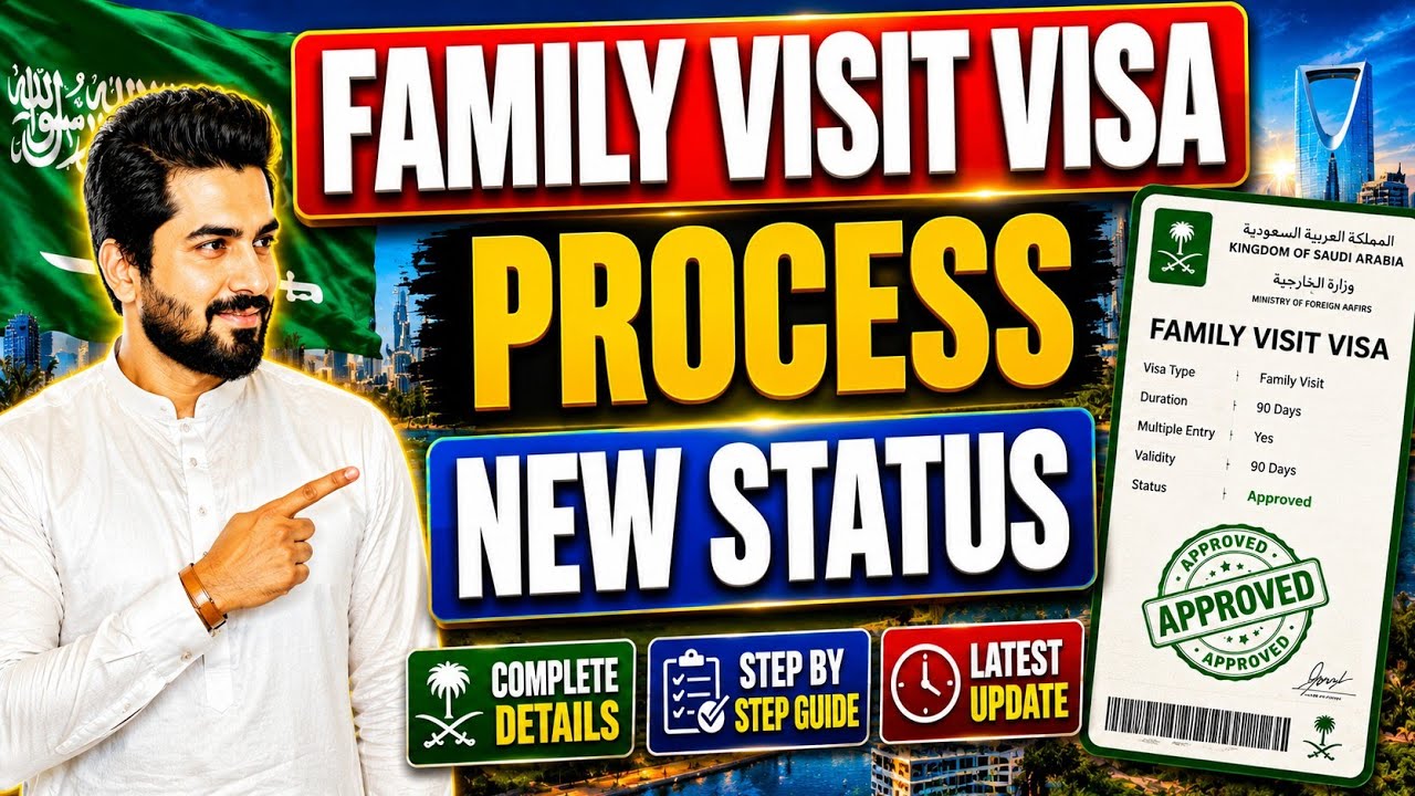 Family Visit Visa Saudi Arabia 2026 New Update 🇸🇦 | Family Visit Visa Process & New Status Timeline 