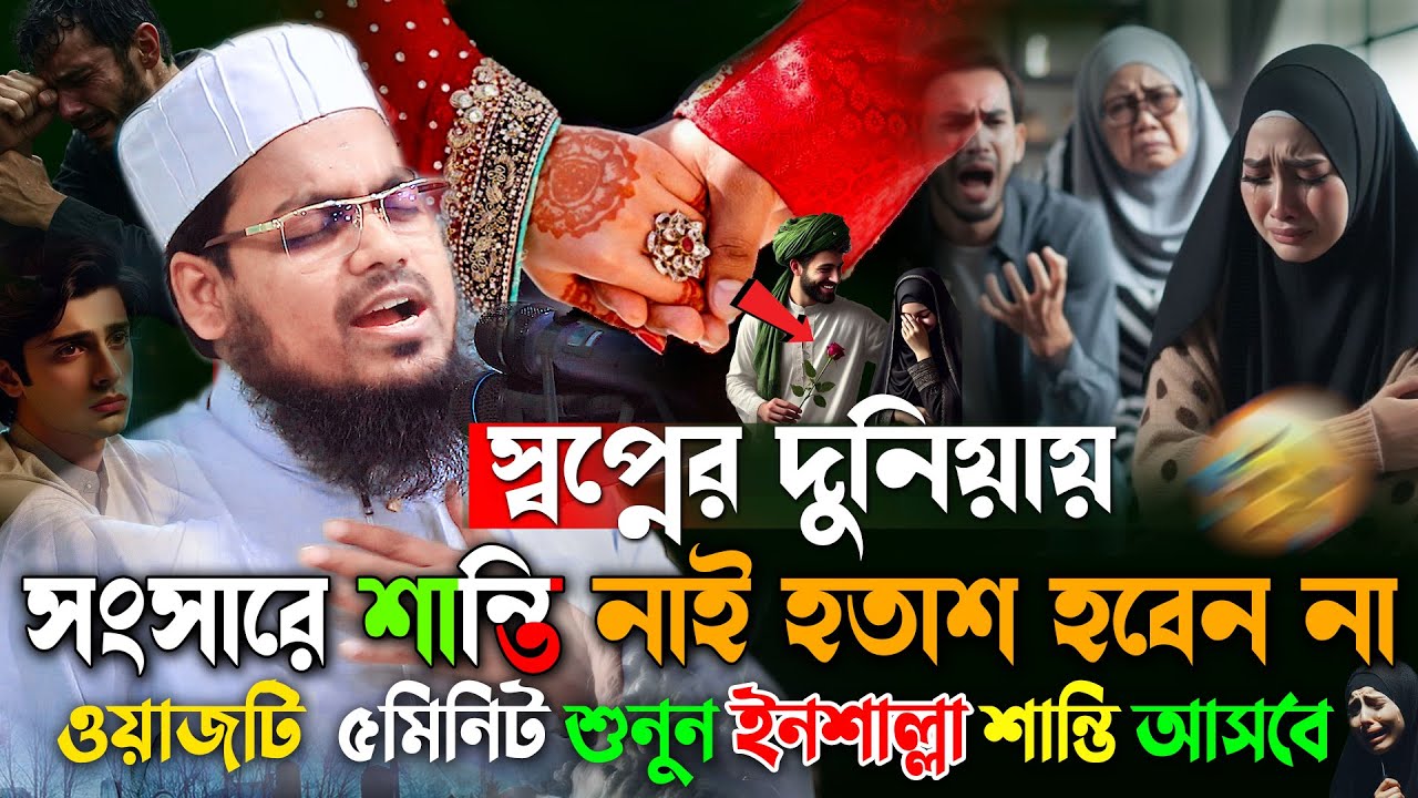 সংসারে সুখের জন্য ৫মিনিট এই ওয়াজটি শুনুন💔। habibur rahman misbah waz 2025