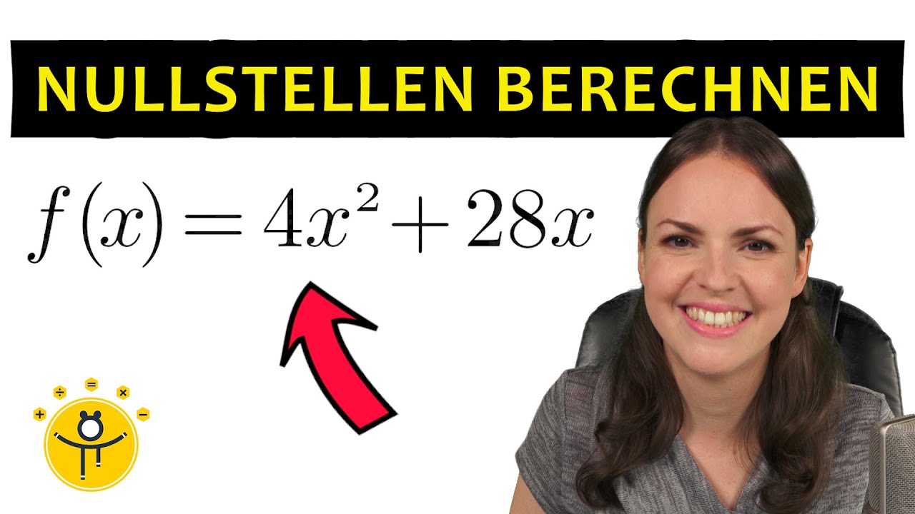 Quadratische Gleichungen NULLSTELLEN berechnen – Quadratische Gleichung lösen