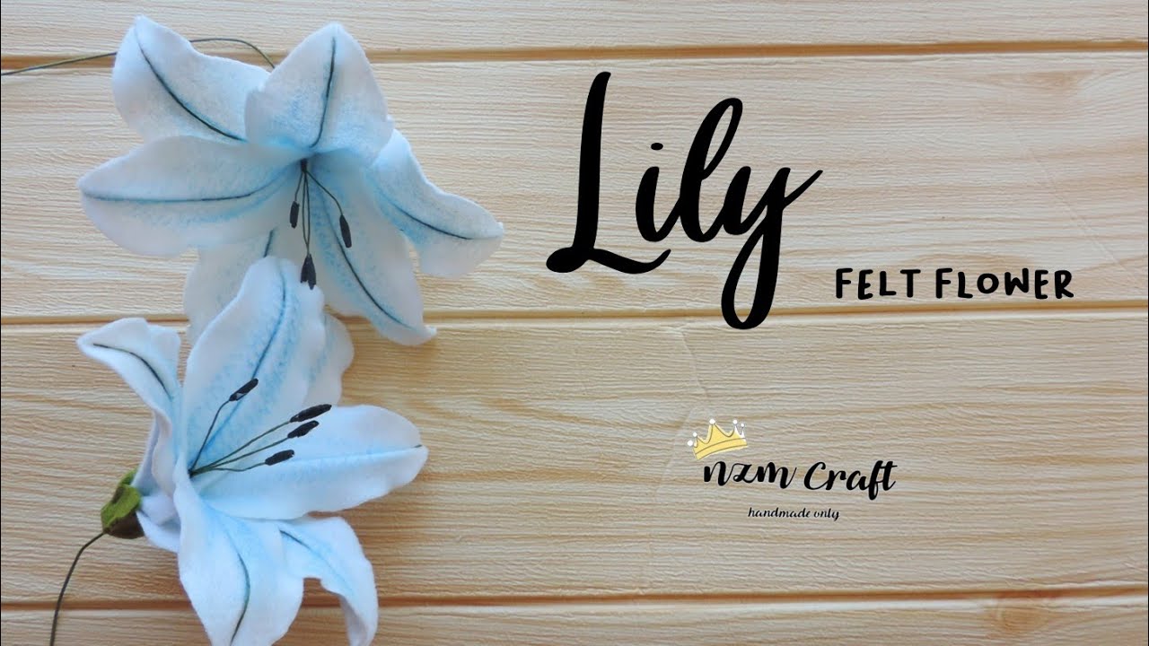 BUNGA LILY DARI KAIN FLANEL