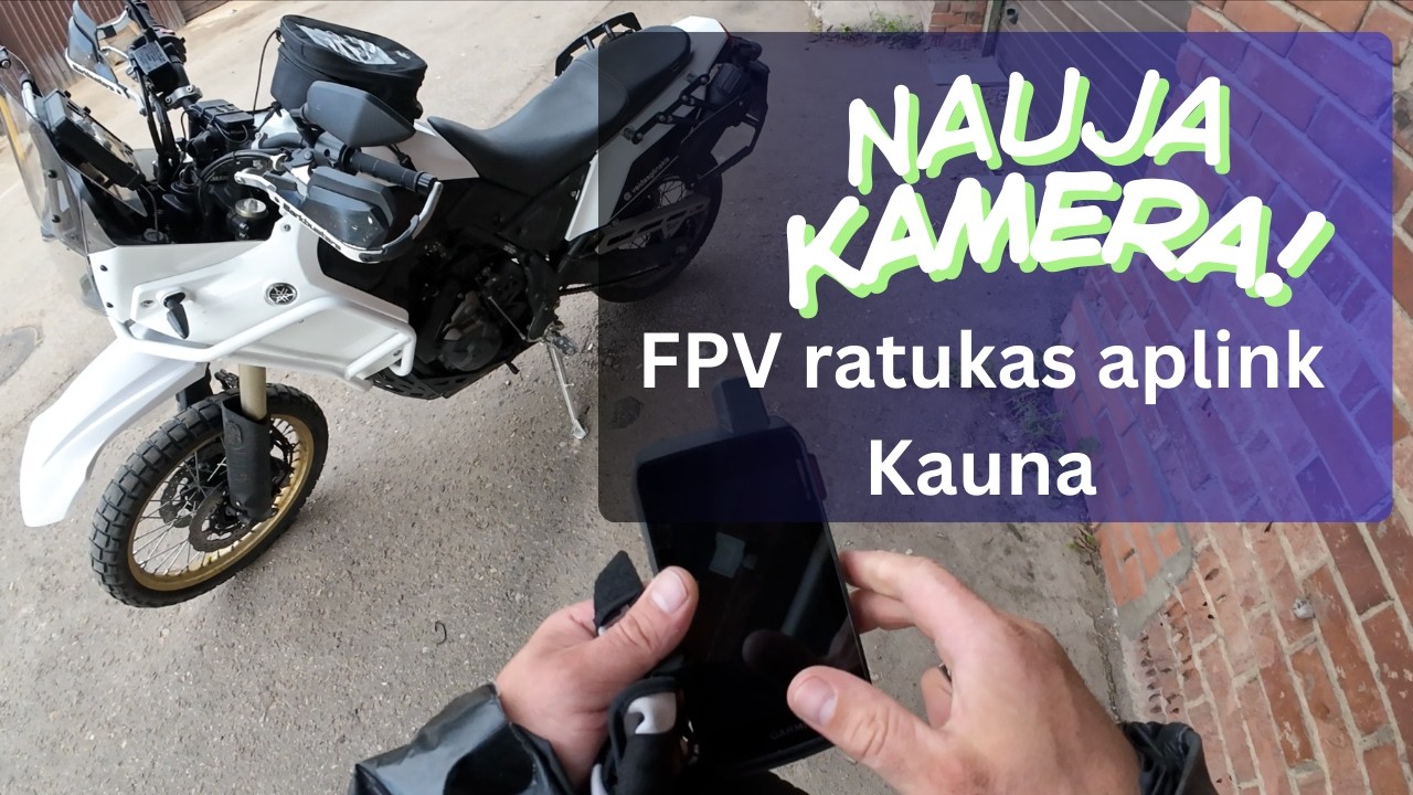 Nauja DJI kamera. FPV ratukas aplink Kauna.