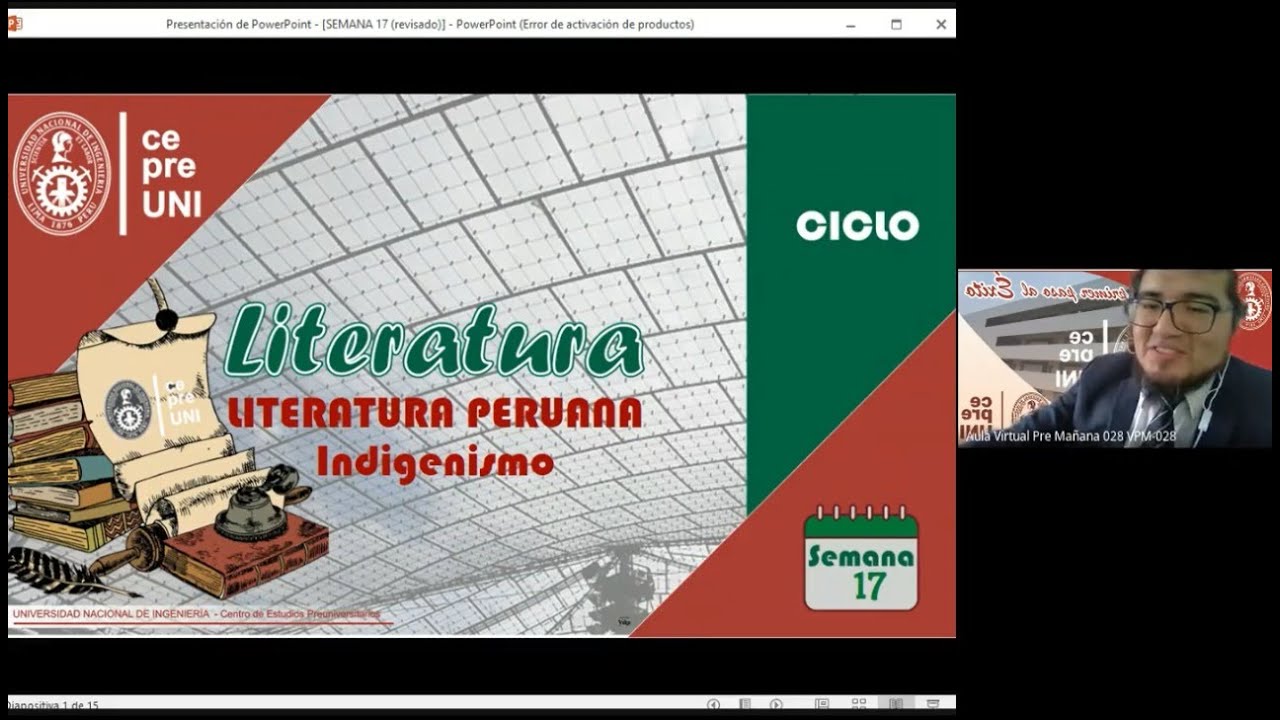 CepreUNI - Literatura 17 /LITERATURA PERUANA : INDIGENISMO