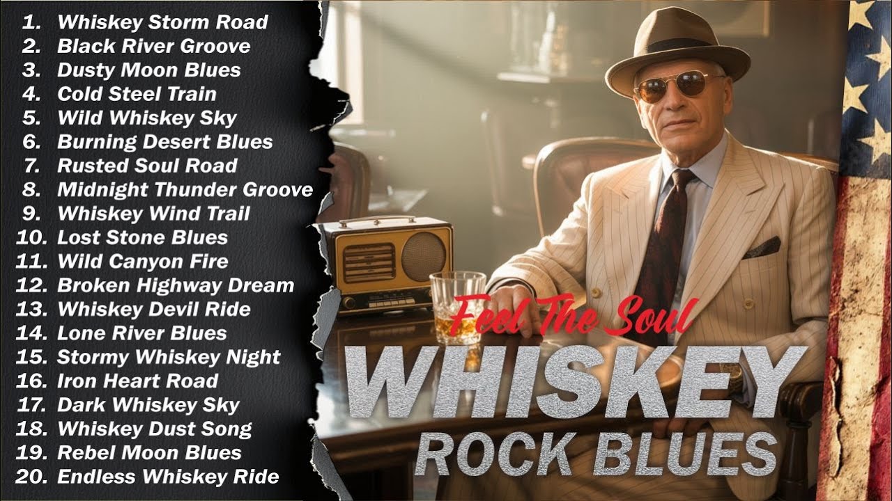 🥃 Whiskey Blues Rock 🍂 The Best of Classic Blues Songs | Relaxing Guitar & Soulful Rock Music