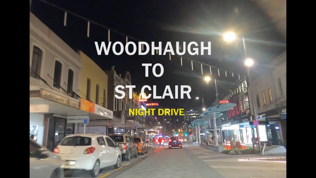 Woodhaugh to St Clair | Night Drive | NEW George St | 4K