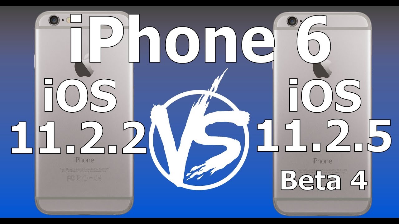 iPhone 6 : iOS 11.2.2 vs iOS 11.2.5 Beta 4 / Public Beta 4 Speed Test Build 15D5054a
