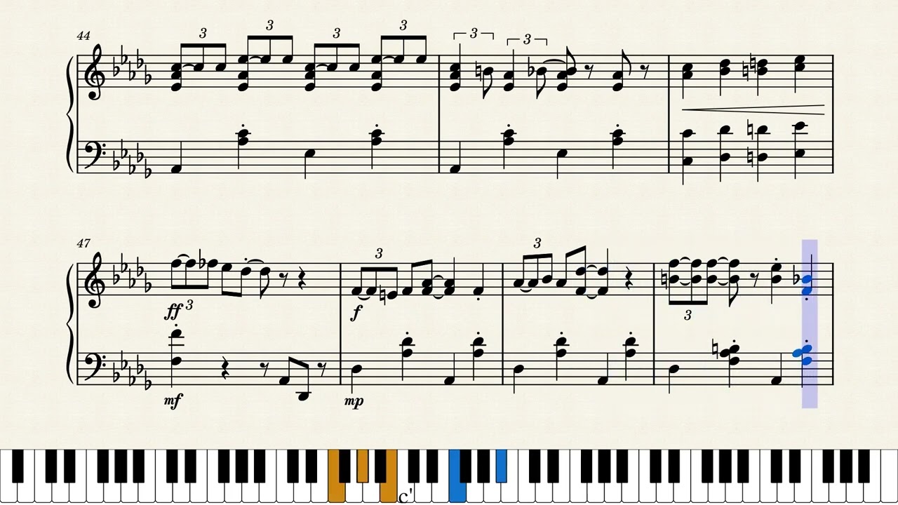 When I'm Sixty-Four – Paul McCartney, John Lennon – The Beatles – Piano