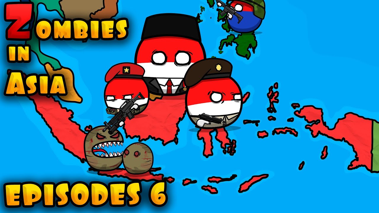 Зомби в Азии - Эпизоды 6 / Индонезия (Countryballs)