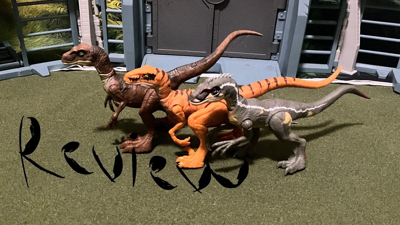 Jurassic World Mattel raptor trilogy set review ￼