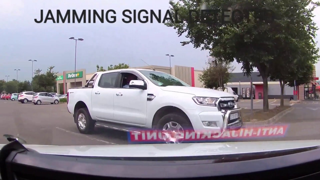 Detection and location of car jammer at shopping center.