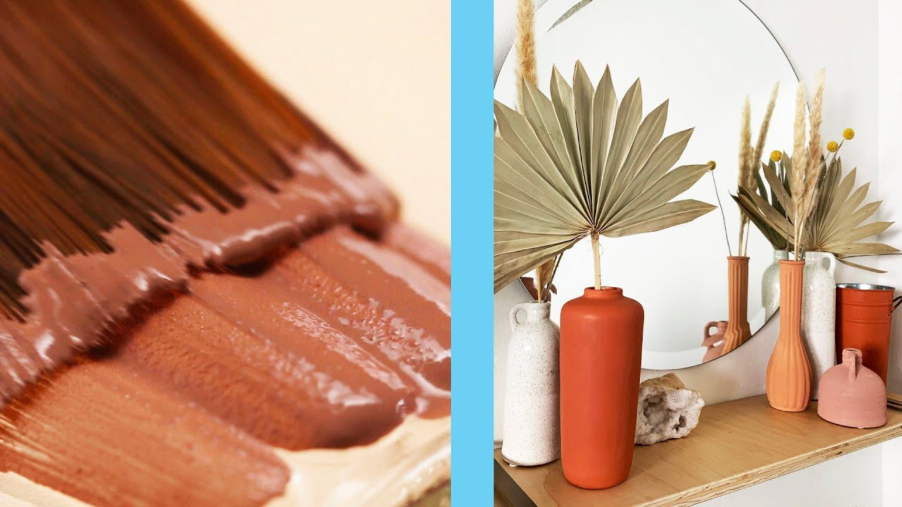Easy Faux Terra Cotta Vase