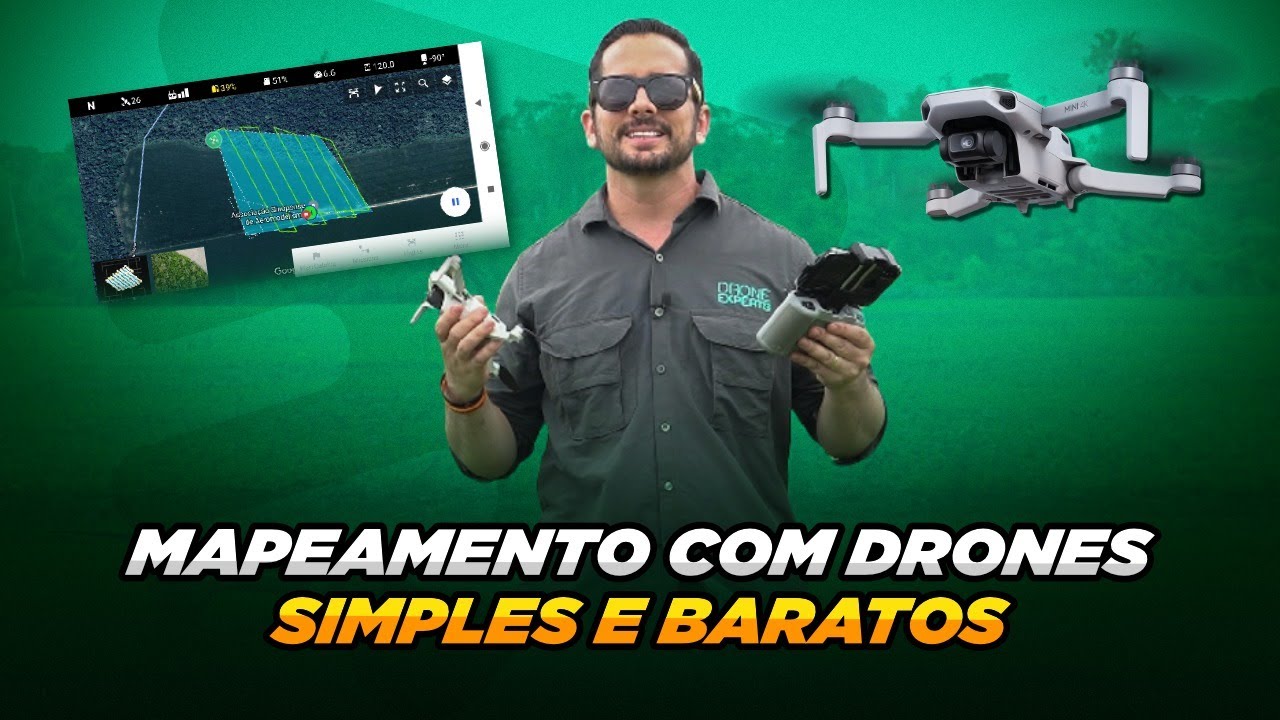 Mapeamento Aéreo com Drone Barato | DJI Mini 2 + Drone Harmony | Fotogrametria Simples e Acessível