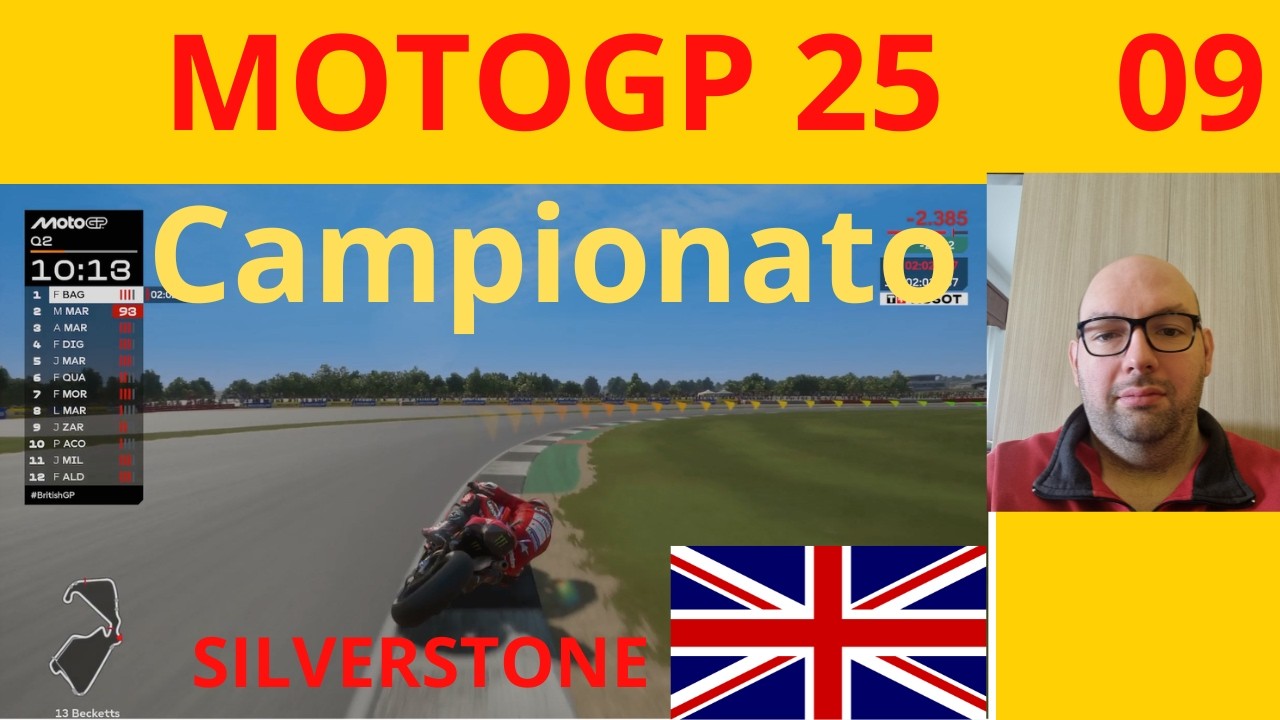 motogp 25  xbox serie x campionato gara 09 Silverstone GB Errori - Cadute - Rewind