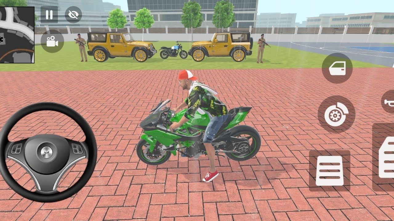 🎮Franklin order by 2️⃣ golden 🏆 Thar and 1️⃣ Royal 👑 Enfield in indian 🇮🇳 theft auto simulator 🎮
