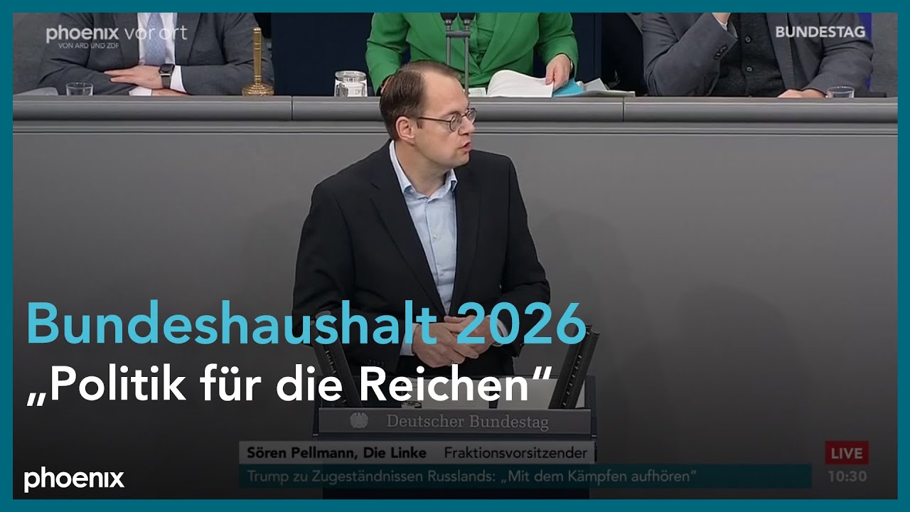 S&ouml;ren Pellmann zum Bundeshaushalt 2026 am 26.11.25
