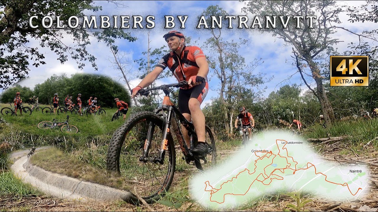 Colombiers avec les rouges d'AntranVTT