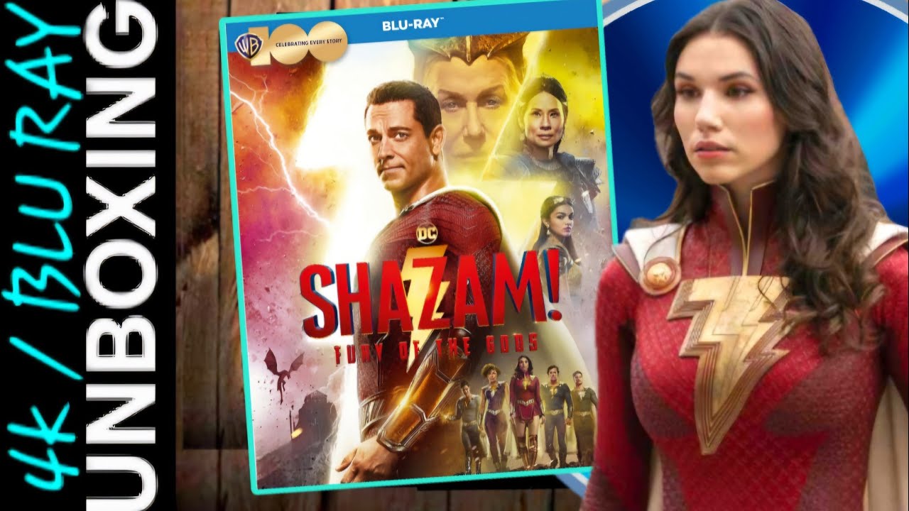 SHAZAM Fury of the Gods Blu Ray Unboxing