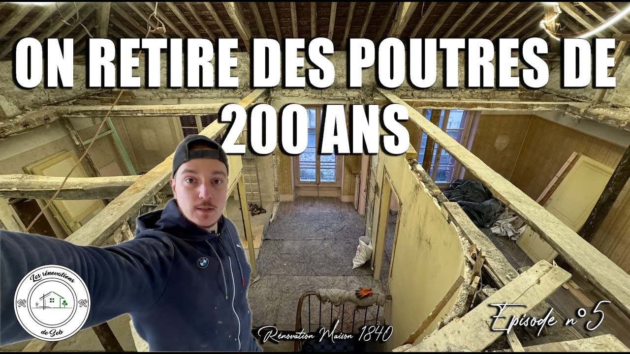 6 METRES DE HAUTEUR SOUS PLAFOND C'EST BIEN ? EP5 - RENOVATION MAISON 1840 - VLOG TRAVAUX