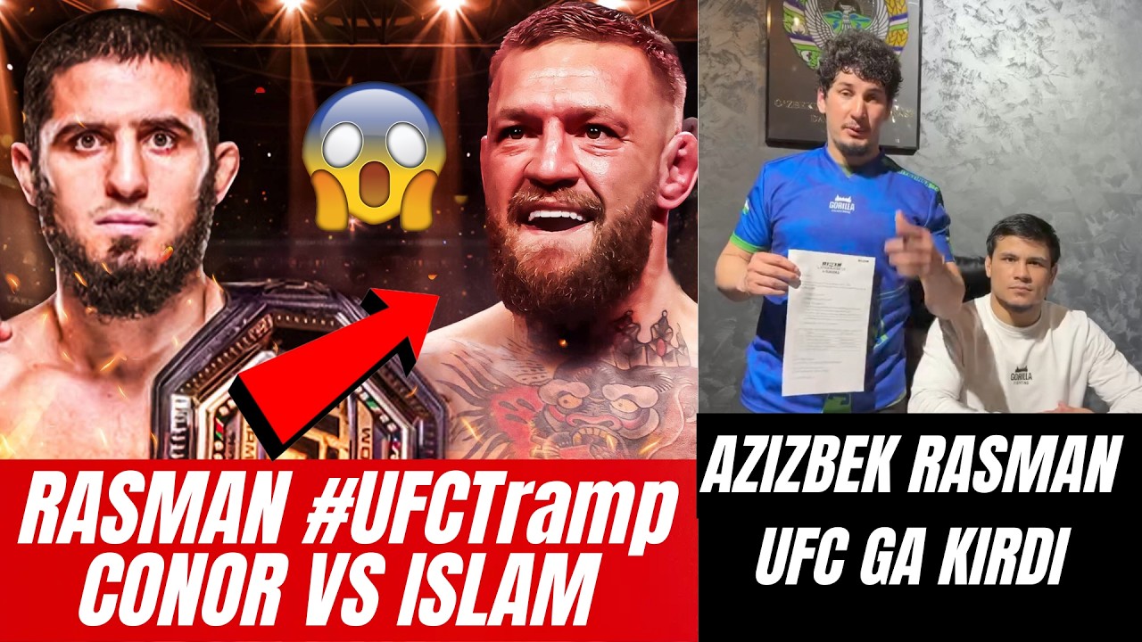 ДАХШАТ! РАСМАН UFCТРАМП ИСЛАМ ВА КОНОР ЖАНГИ АНИК БОЛДИ! АЗИЗБЕК РАСМАН UFC ГА КИРДИ!