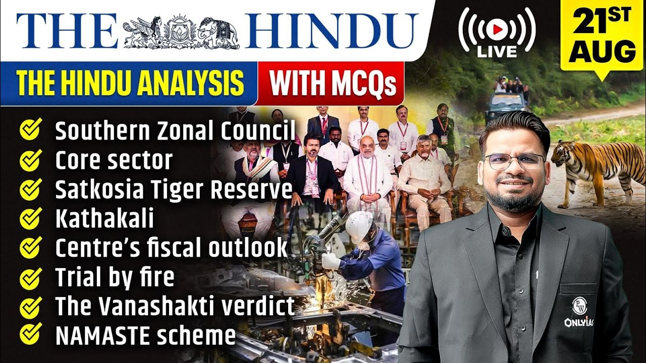 The Hindu Analysis | 21st August 2026 | The Hindu Newspaper  - Practice Questions | Prashant Sir