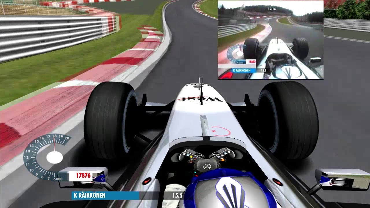 Kimi Räikkönen - Spa Francorchamps 2002 - GP4 vs RL Comparison