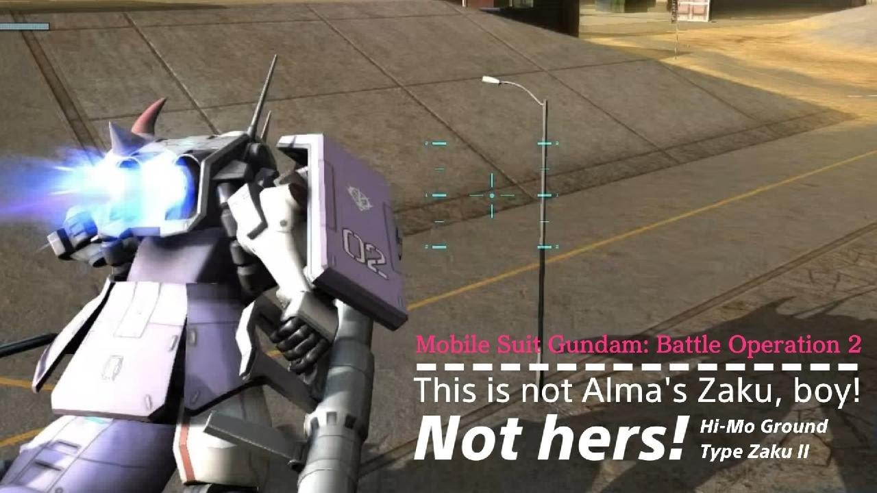 GBO2: THIS... Is a Hi-Mo GT Zaku II. It's just the regular one.