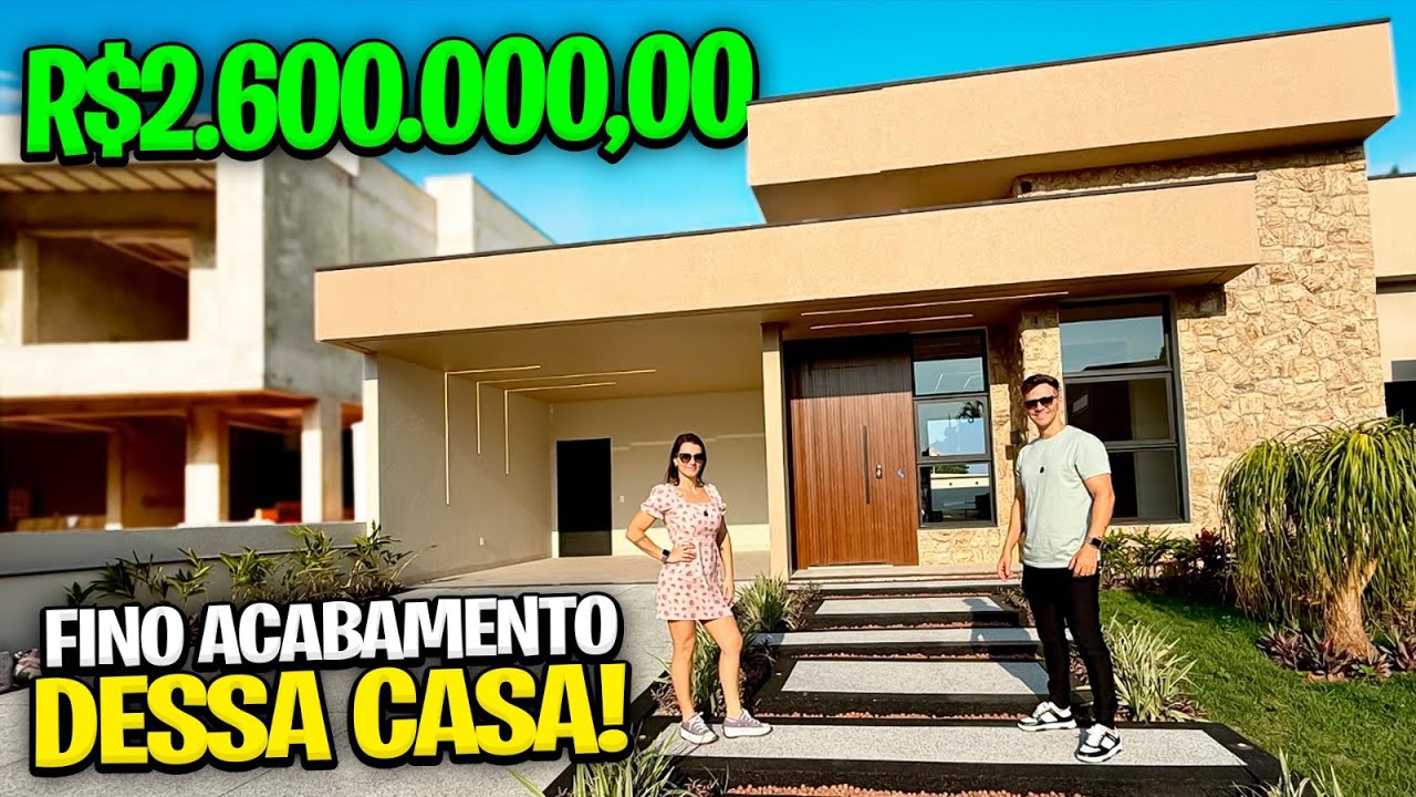 Casa térrea 222m2, lote de 360m2, casa com fino acabamento