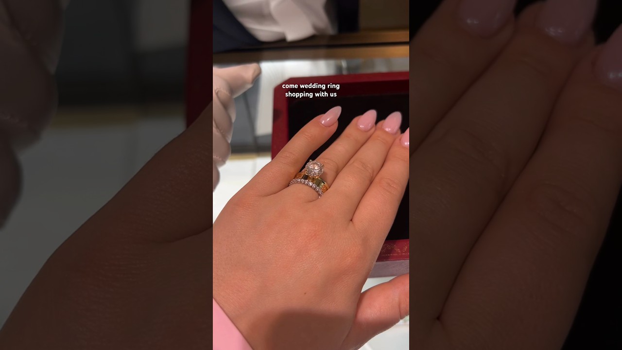 wedding ring shopping at cartier🤍💍 #weddingring #weddingrings #wedding #bridetobe