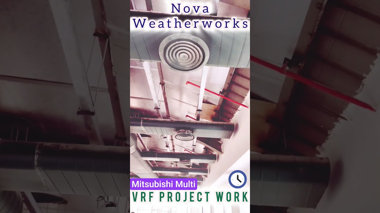 Mitsubishi Multi VRF #vrfsystem #hvactechnician
