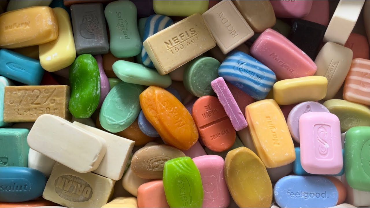 ASSORTED soap *676 | Cutting soap (no talking) | АСМР Резка мыла | #asmrsoap #carvingsoap