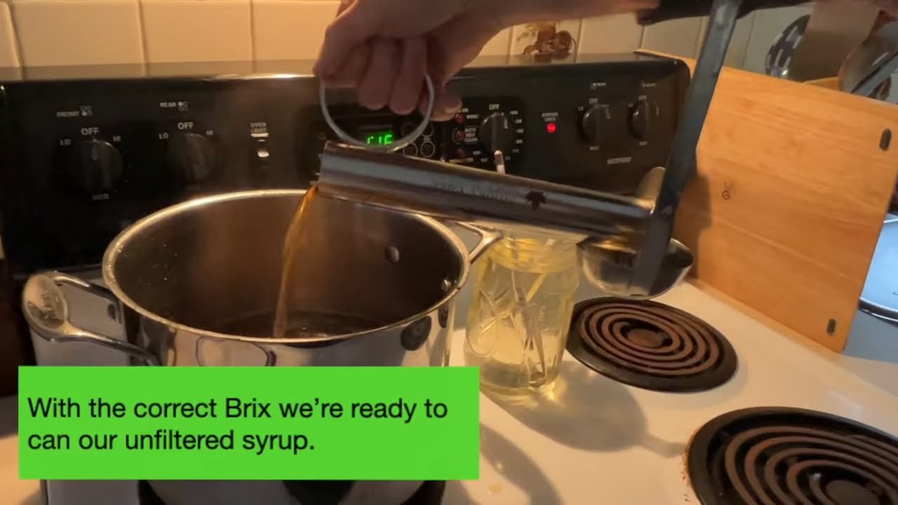 How to finish maple syrup with a hydrometer.