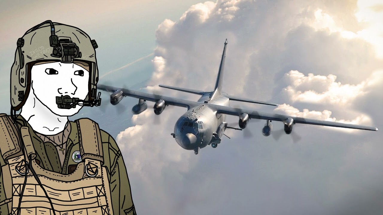 Spirit in the Sky but you're an AC-130H Spectre gunner during Operation Desert Storm