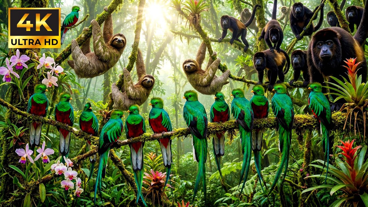 Relaxing Walk in Monteverde: The Canopy Bridge - Resplendent Quetzals, Sloths & The Howler Troop