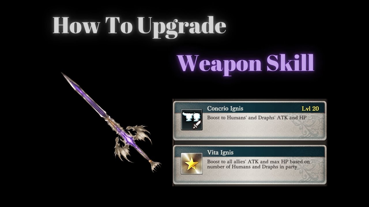 How to Upgrade Weapon Skill [GBF]