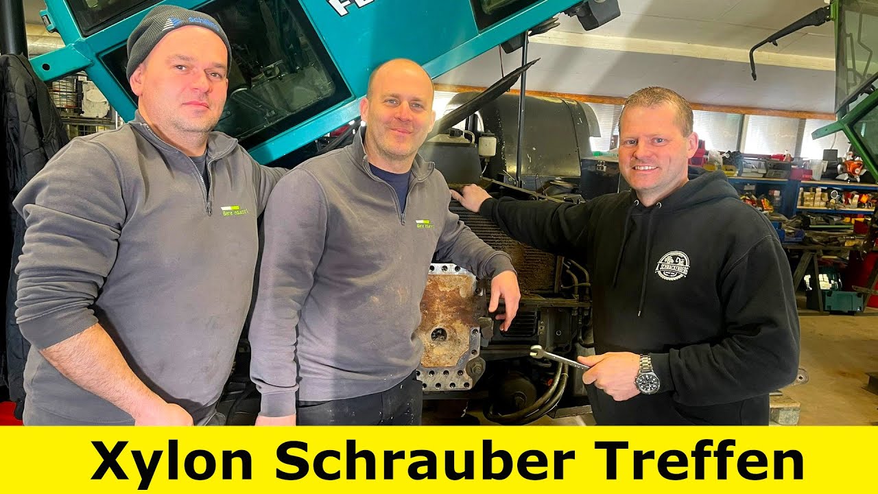 Fendt Xylon schrauben mit Doktor, Schnacki und Co. | mobile Dreh- und Schweißmaschine | VLOG 188