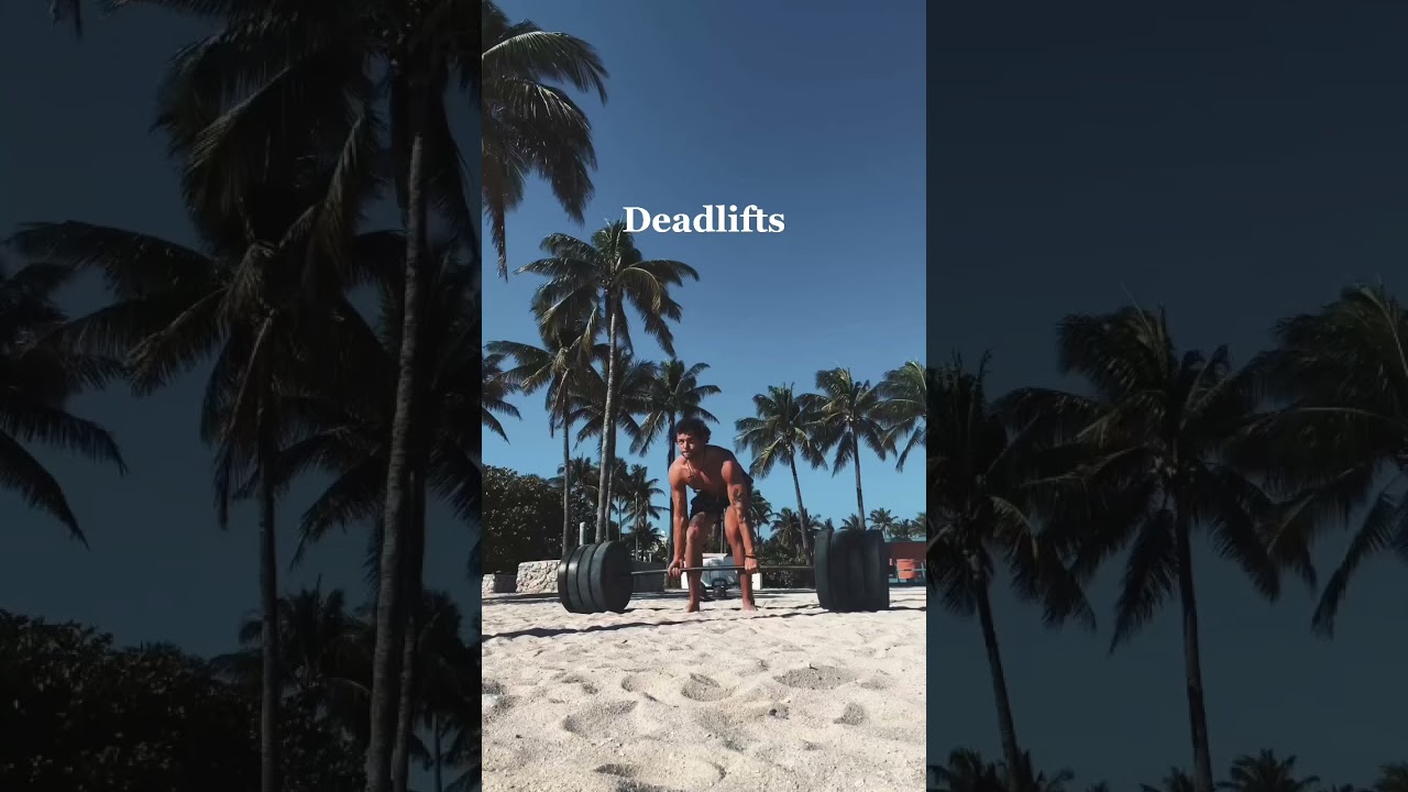 Lifting heavy at Muscle Beach, Miami 🌴🔱 #aesthetic #shots #gym #fitness #muscle #strength #fit