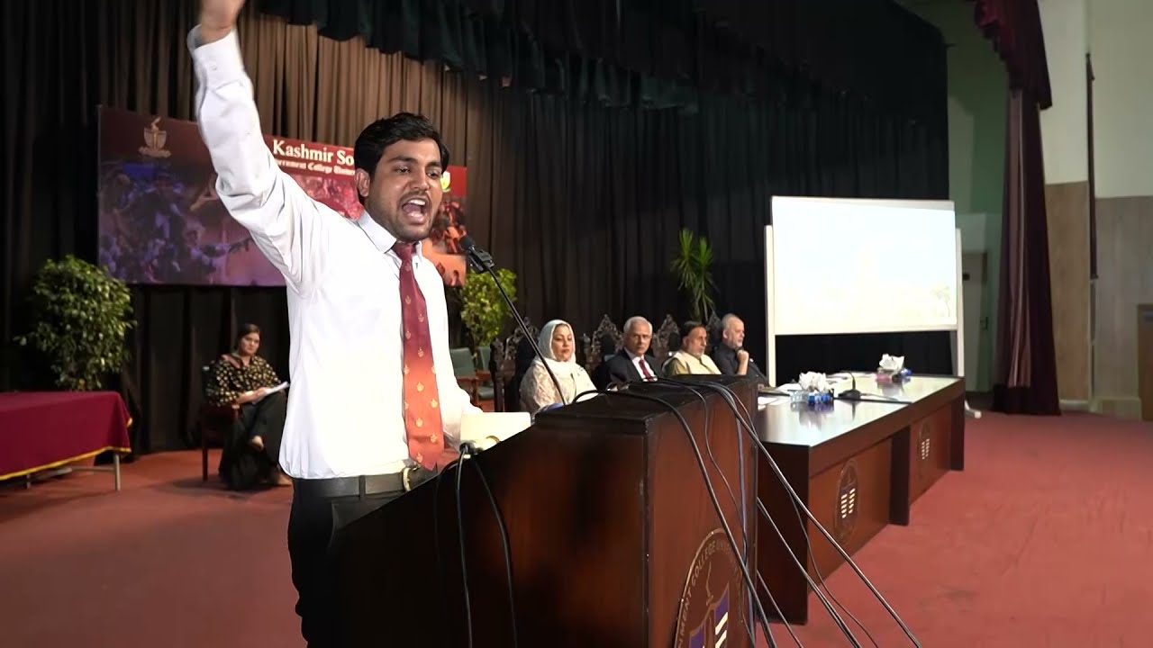 It’s not just thoughts – it’s how u present them | GCU Debates | Zohaib Alam | Kashmir & Palestine