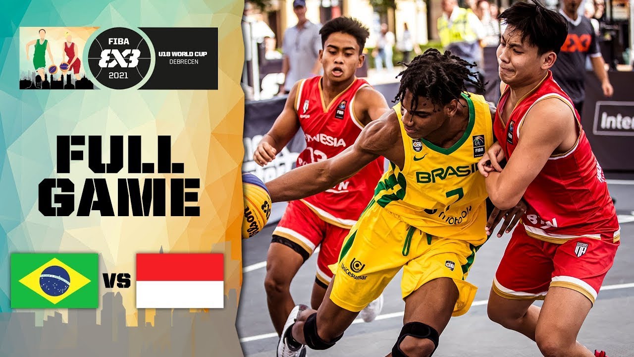 Brazil v Indonesia | Men's - Full Game | FIBA 3x3 U18 World Cup 2021 | 3x3 Basketball