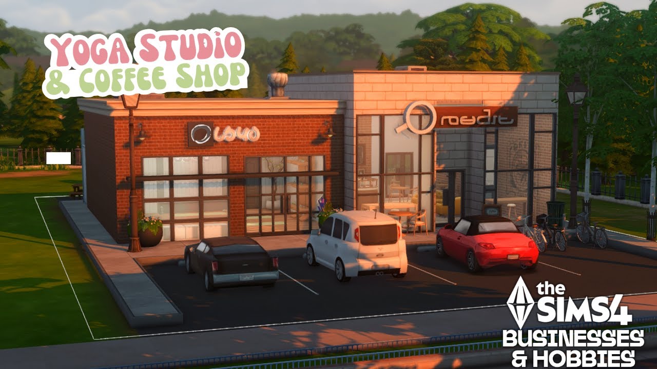 Yoga Studio and Coffee Shop || The Sims 4 Speed Build