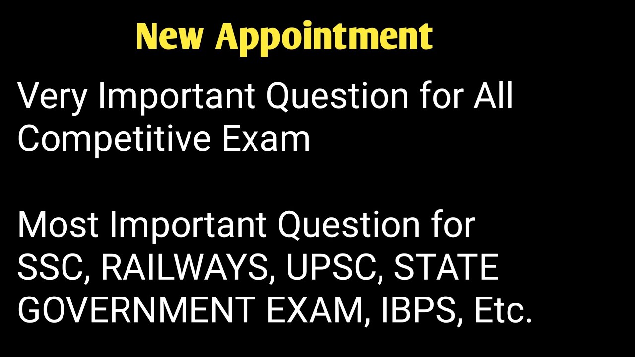 New Appointment 2022|Recent appointments 2022