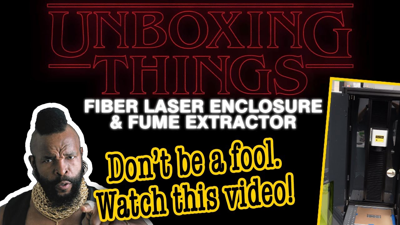 Fiber Marking Laser Engraver Cabinet Enclosure & Fume Extraction Exhaust 🔥 Unboxing Setup Testing
