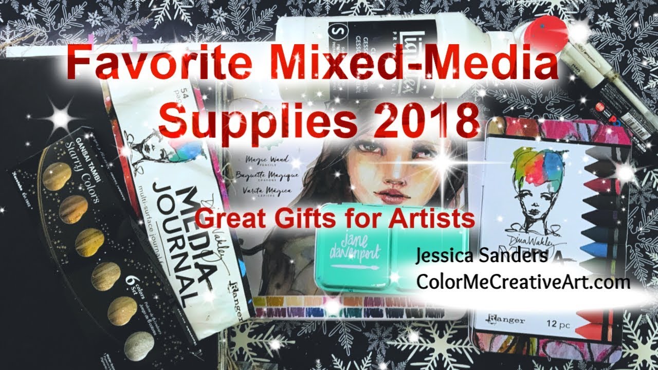 Favorite Mixed-Media Supplies for 2018 | Gifts for artists | Jessica Sanders Art Journaling