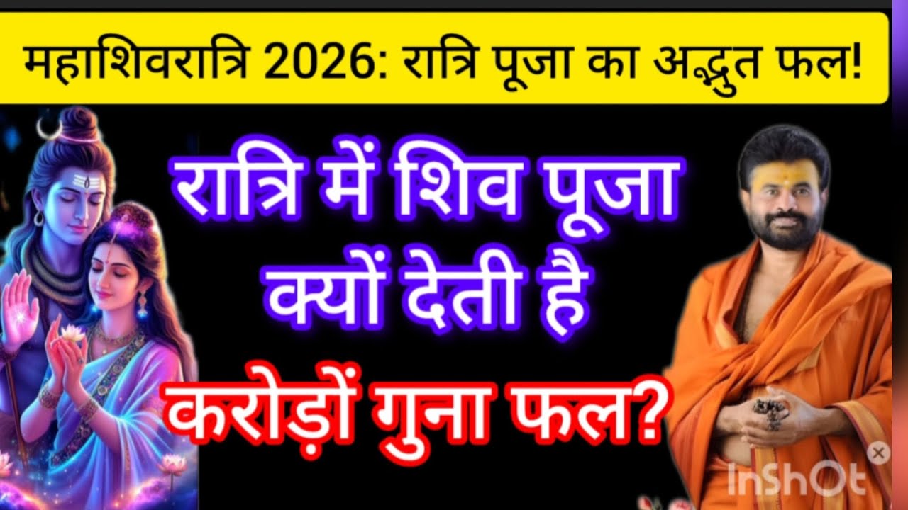रात्रि में शिव पूजा क्यों देती है करोड़ों गुना फल?वीडियो को अंत तक जरूर देखें और हर हर महादेव लिखकर 