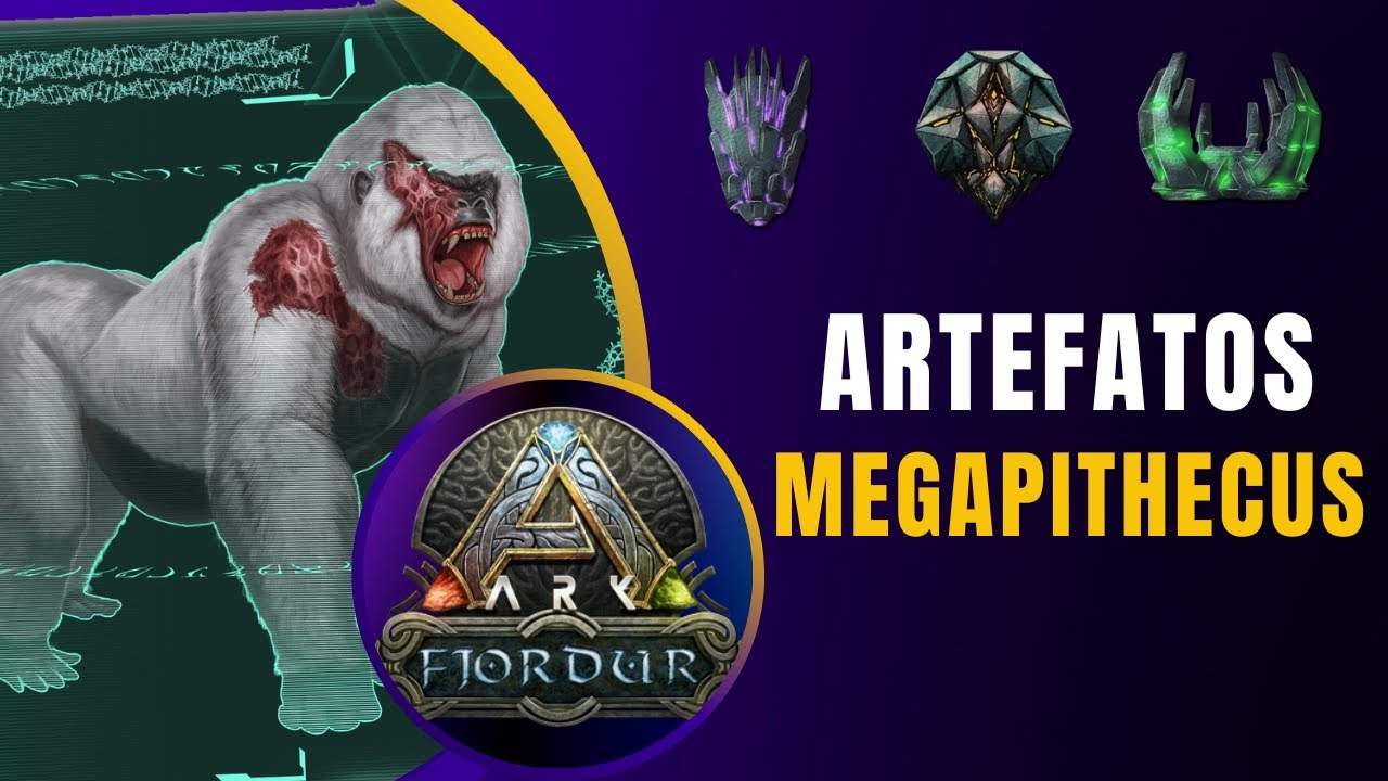 ARTEFATOS DA ALCATEIA, BRUTO E DEVORADOR  - ARK FJORDUR  BOSS MEGAPITHECUS