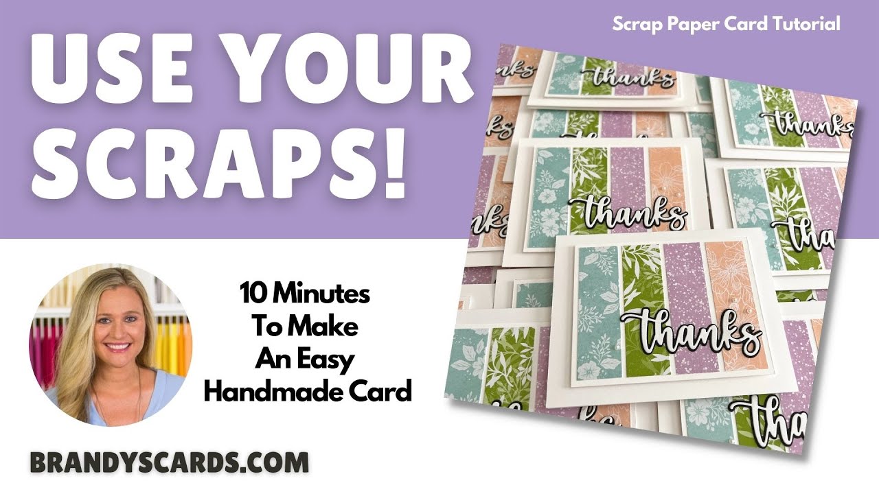 Scrap Paper Card Made In Minutes | Another Reason To Love Your Designer Paper