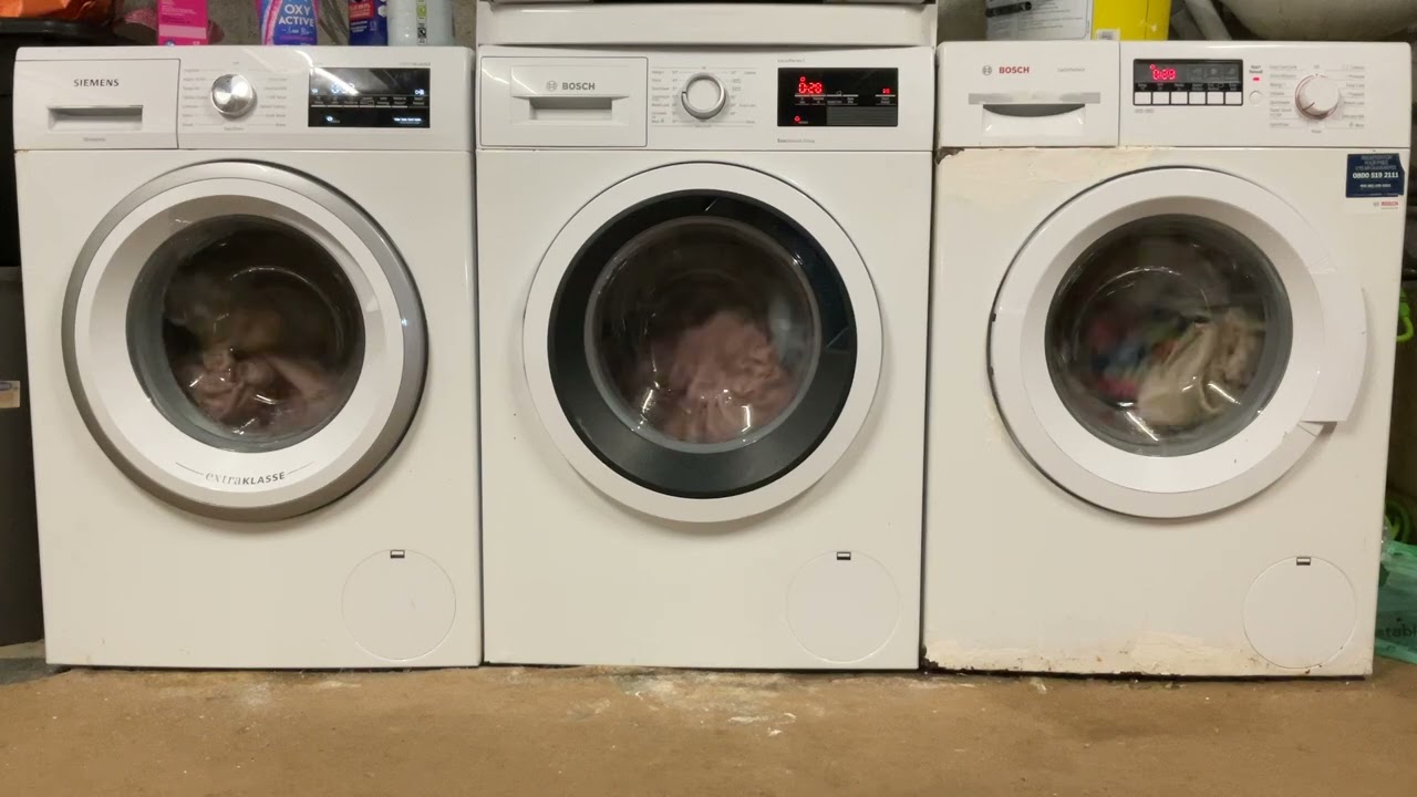 Siemens WM14T492GB/72, Bosch WAT28371GB/69 & Bosch WAK28260GB/11 Super Quick 30/35mins 40&rsquo;c 1200rpm