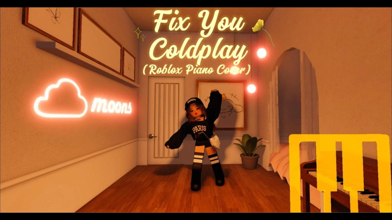 Fix You - Coldplay (ROBLOX PIANO COVER)