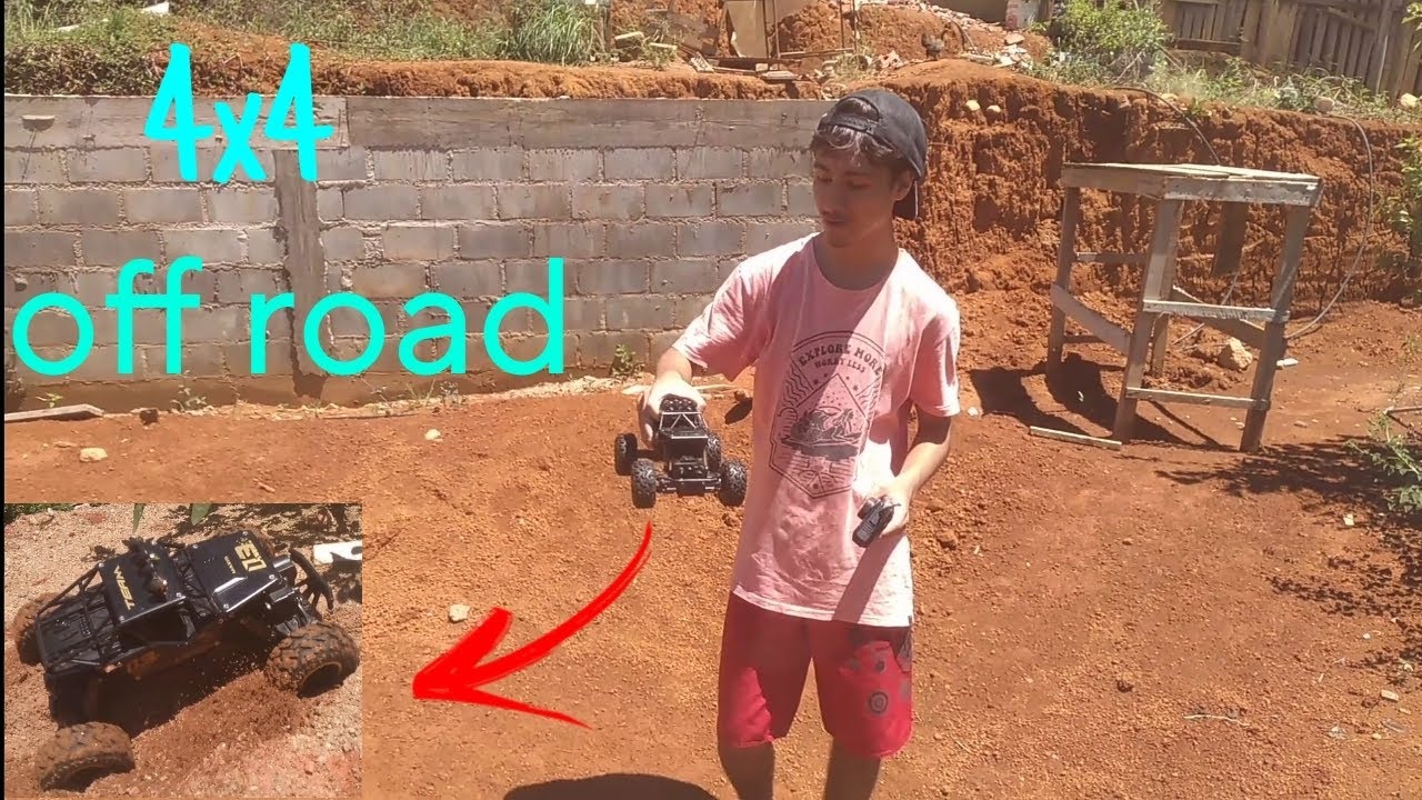 [TESTE] Carrinho de controle remoto 4x4 off road bom e barato do mercado livre!!!